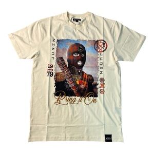 Juren graphic tee sz Various cream